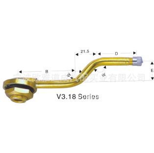 廠家直銷汽車補胎工具 輪胎無內胎防爆優質銅芯氣門嘴V3.18