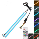 跨境爆款汽車LED日行燈改裝超薄流光轉(zhuǎn)向燈45CM 60CM雙色轉(zhuǎn)向燈條