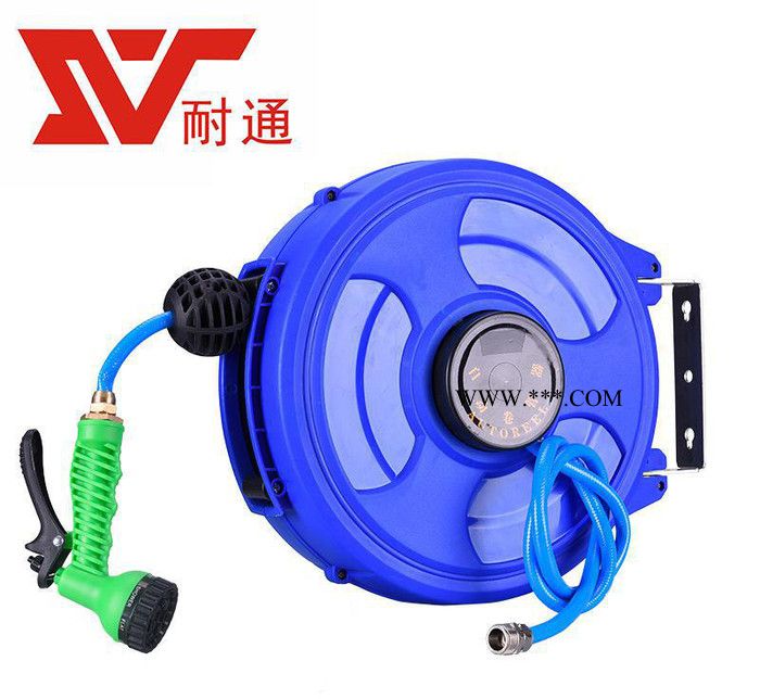 耐通飛輪款自動伸縮卷管器氣鼓電鼓繞管器4S車用工具高壓洗車水鼓