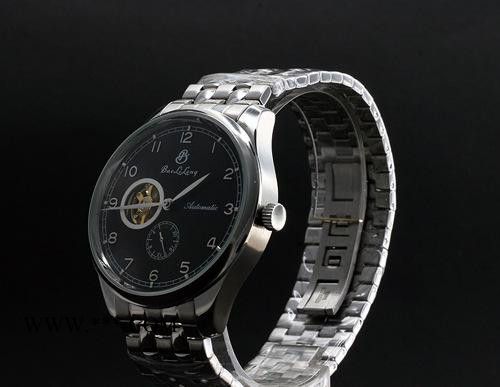 個性手表陀飛輪腕表Baolilong全不銹鋼時尚自動機械表 批發定制可貼牌