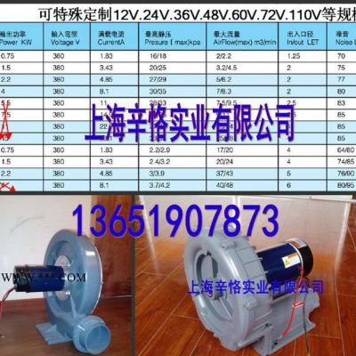4KW直流中壓鼓風機 24V直流鼓風機 48V直流吸塵風機