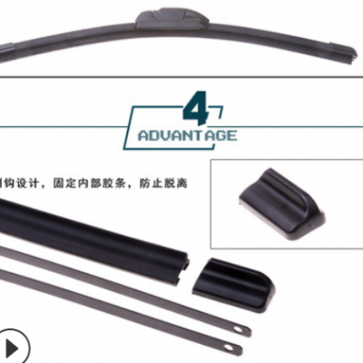 廠家生產(chǎn)汽車雨刮器無骨通用型雨刷器前雨刮片膠條新款老刮條U型