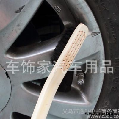 竹柄刷 鋼圈刷 輪胎刷洗車工具批發 刷車用具長柄輪轂刷豬鬃毛刷