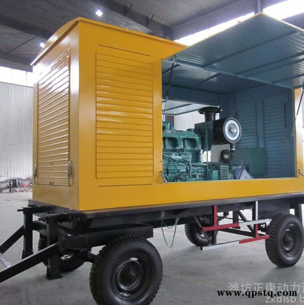 上海申動400kw千瓦移動拖車柴油發電機組 工業備用三相380v移動式發電站