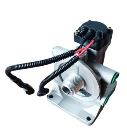 24V紅巖杰獅電動泵底座柴油濾清增壓自動泵油濾座油水分離器鋁座