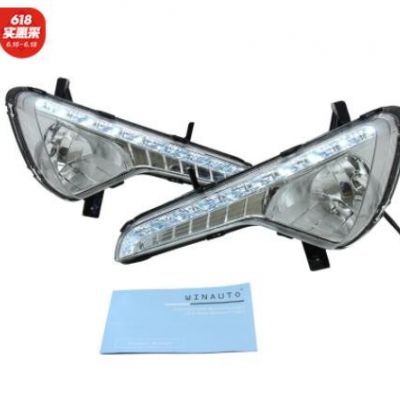 適用于2010-2013年 起亞 智跑 R 帶黃 雙色 日間行車燈 專車專用