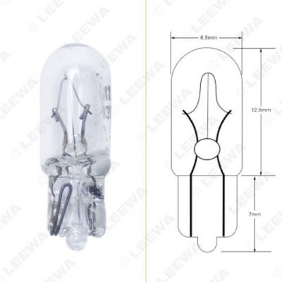 熱銷扁腳汽車小燈 12V 3W T6.5汽車儀表燈示寬燈 鹵素?zé)襞?暖白光